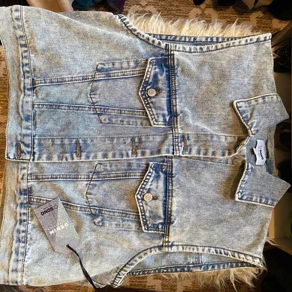 Womens Jean vest, size L - Picture 1 of 4